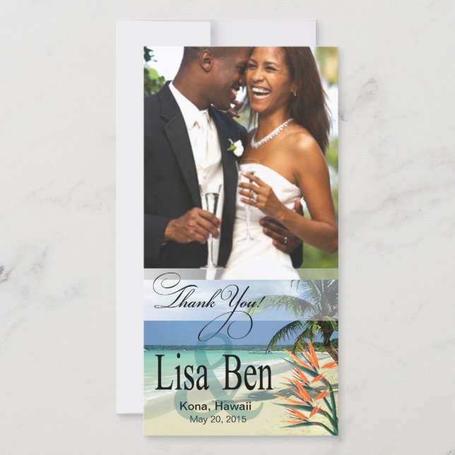 Emerald Vatten Tropical Beach Tack Photo (Framsida)