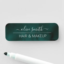 Emerald Vattencolor Monogram Namn Namnbricka