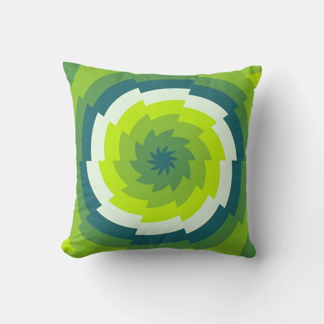 Emerald Whirl Kudde (Framsida)