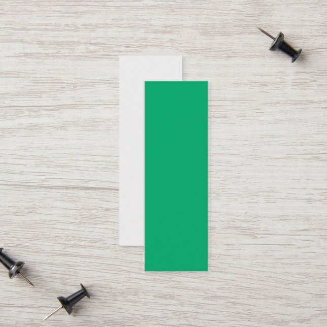 Emerald + White Anpassningsbar Telefonkort (Fram/Back In Situ)