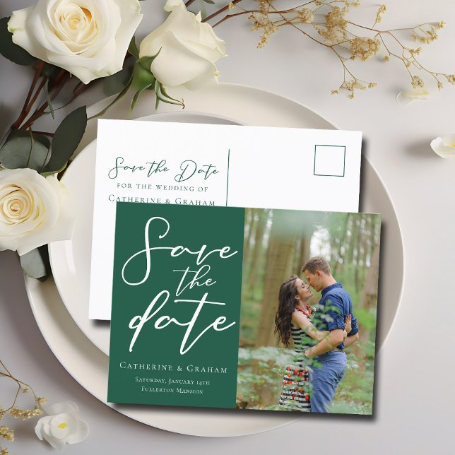 Emeraldgrönt parfoto Skog Spara fotot Meddelande Vykort (Skapare uppladdad)