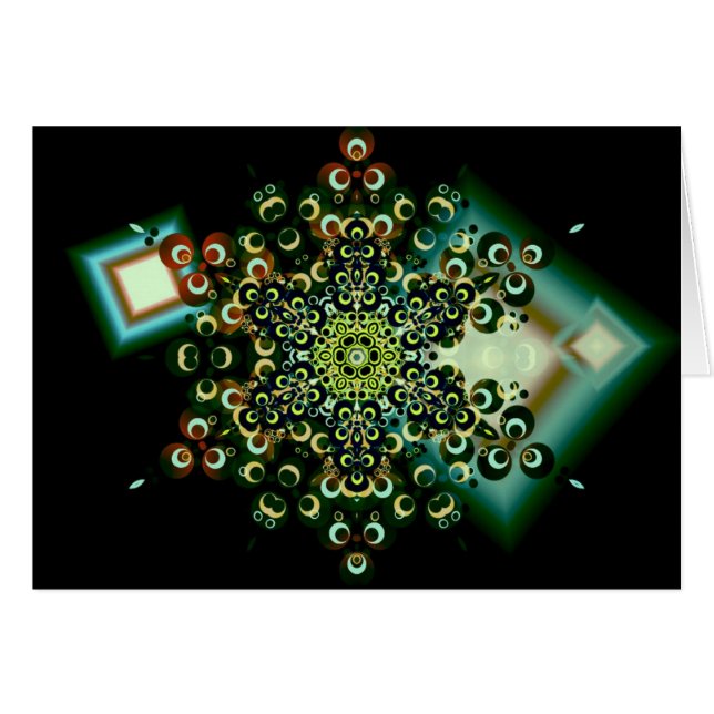 emeraldo-kort hälsningskort (Framsidan Horizontal)