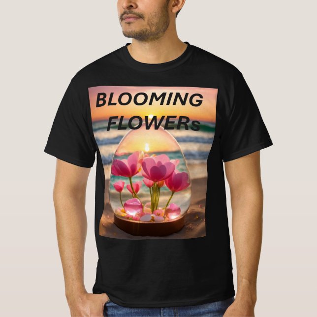 EmeraldShore och GlassHeart Blooms T Shirt (Framsida)