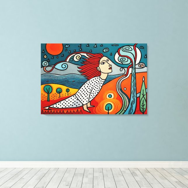 Emergence of Humans Canvastryck (Insitu (trägolv))