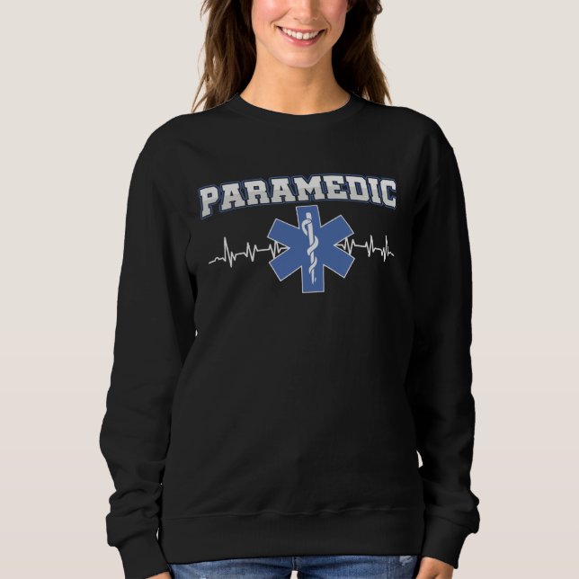 Emergency Assistant Paramedic Emergency Service T Shirt (Framsida)