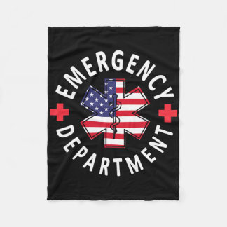 Emergency Department 4th Of July Usa Emergency Roo Fleecefilt