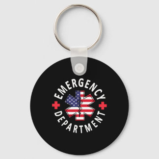 Emergency Department 4th Of July Usa Emergency Roo Nyckelring