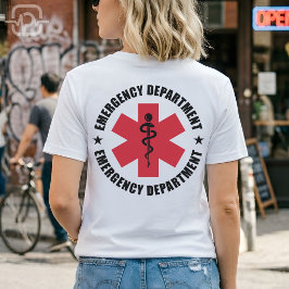 Emergency Department Star of Life Medical Emblem T Shirt