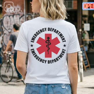 Emergency Department Star of Life Medical Emblem T Shirt
