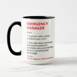 Emergency Manager Mug For Emergency Manager Gifts  Mugg