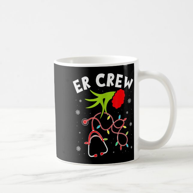 Emergency Room Christmas Er Crew Nurse Xmas Holida Kaffemugg (Höger)