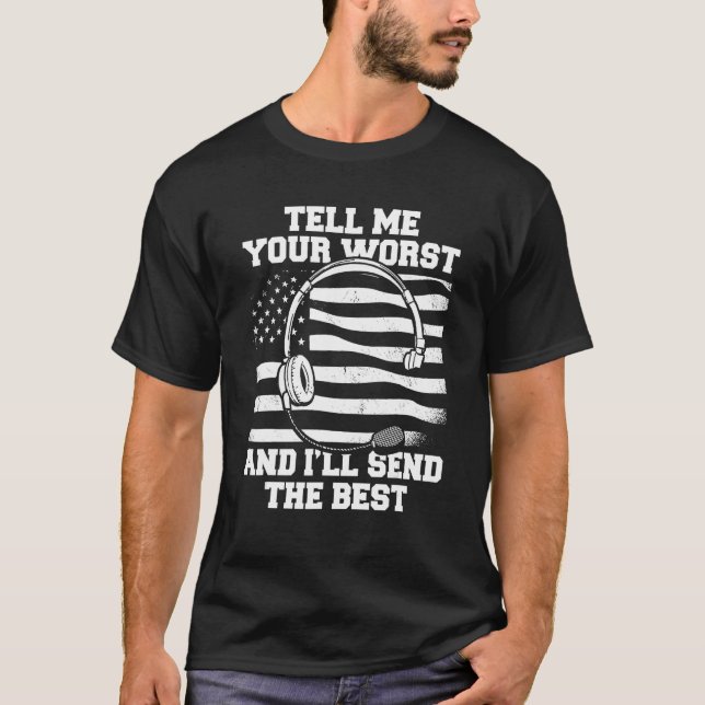 Emergency Thin Yellow Line  Police Gold Dispatcher T Shirt (Framsida)