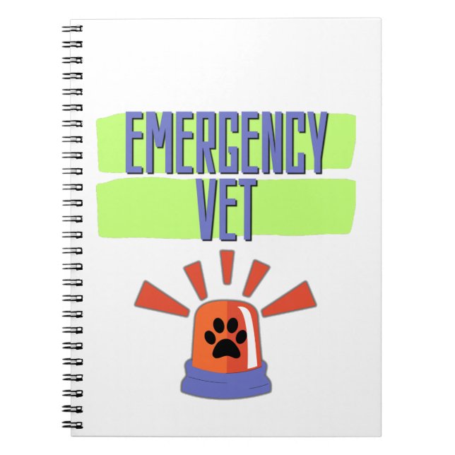 Emergency Vet – Veterinary Emergency Design Anteckningsbok (Framsidan)