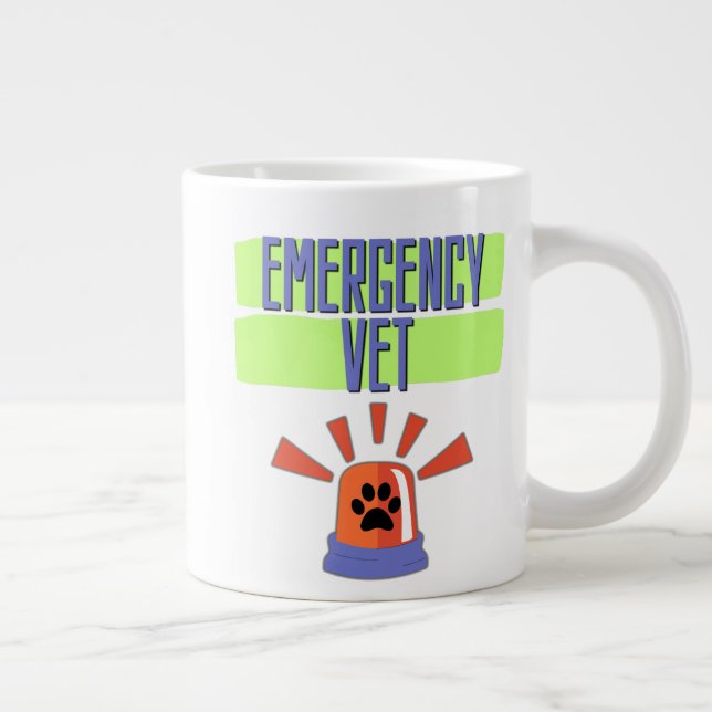 Emergency Vet – Veterinary Emergency Design Jumbo Mugg (Höger)