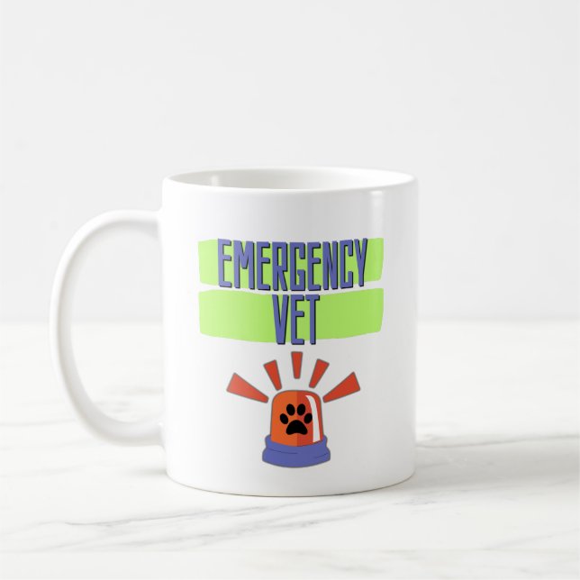 Emergency Vet – Veterinary Emergency Design Kaffemugg (Vänster)