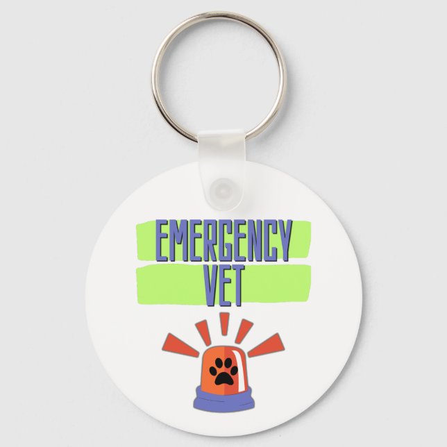 Emergency Vet – Veterinary Emergency Design Nyckelring (Framsida)