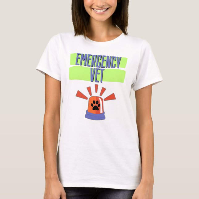 Emergency Vet – Veterinary Emergency Design T Shirt (Framsida)