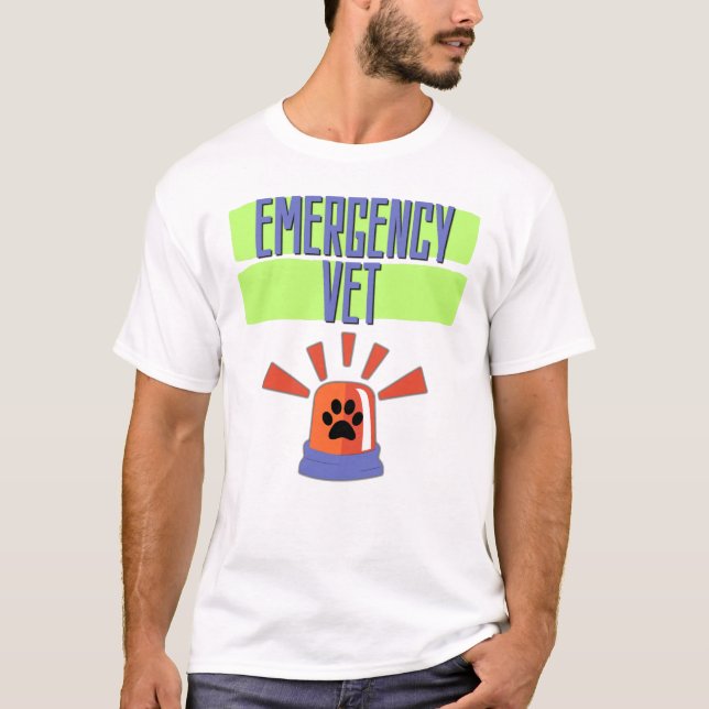 Emergency Vet – Veterinary Emergency Design T Shirt (Framsida)