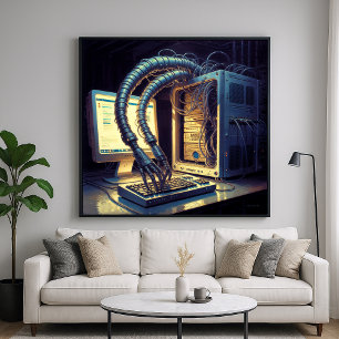 Emergent A.I - Lönsam Satirical Art Poster