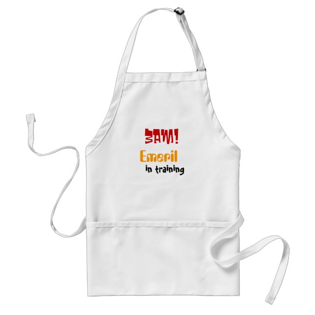 Emeril i utbildning förkläde (Framsidan)