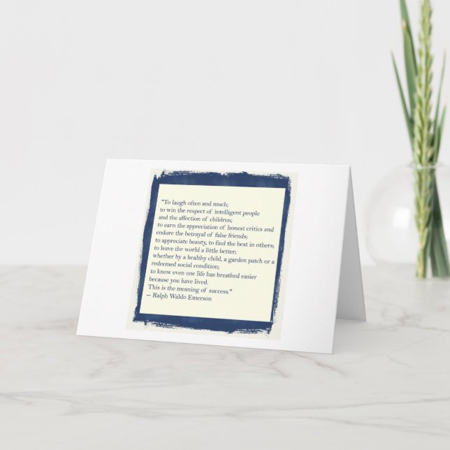 Emerson citationstecken kort (Framsida)