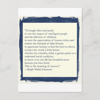 Emerson citationstecken vykort
