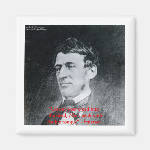 Emerson "Creed Uppfyll Deed" Visdomspresenter Magnet