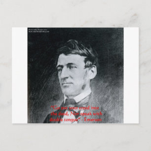 Emerson "Creed Uppfyll Deed" Visdomspresenter Vykort