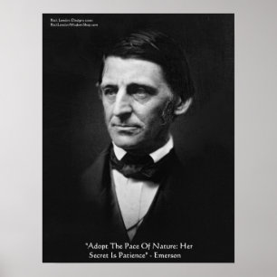 Emerson "Naturens takt" Visdoms Citat Affisch