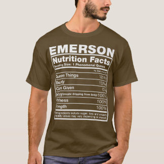 Emerson Nutrition FactsEmerson Namn BirthdayPremiu T Shirt
