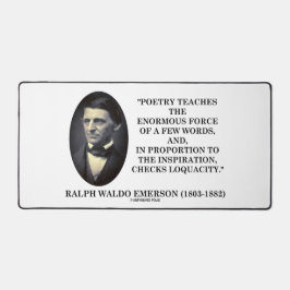 Emerson Poetry Teacher Enormous Force Few Ord