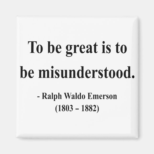 Emerson Quote 11a Magnet (Framsidan)