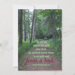 Emerson Quote Studenten Card Kort