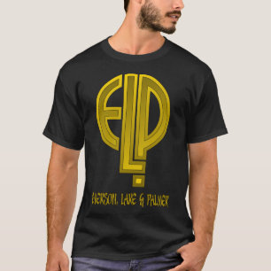 Emerson, Sjö& Palmer Solid Guld Logotyp Classi T Shirt