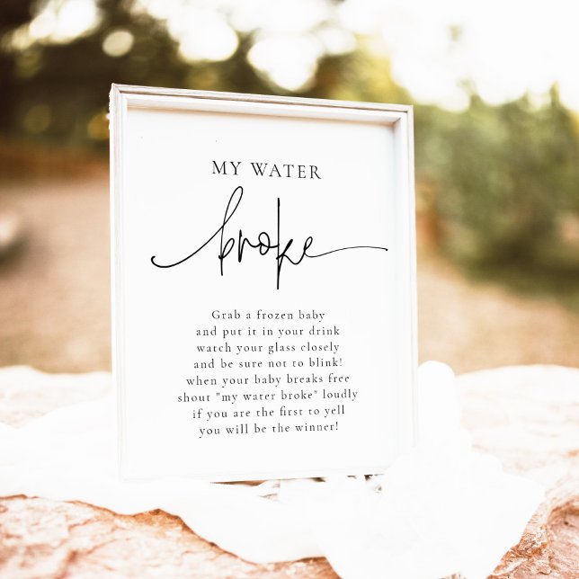 EMERY My Vatten Fattig Baby Shower Game Poster (Skapare uppladdad)