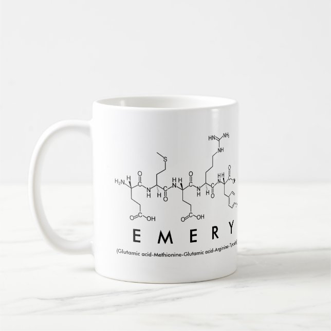 Emery peptide namn mugg (Vänster)