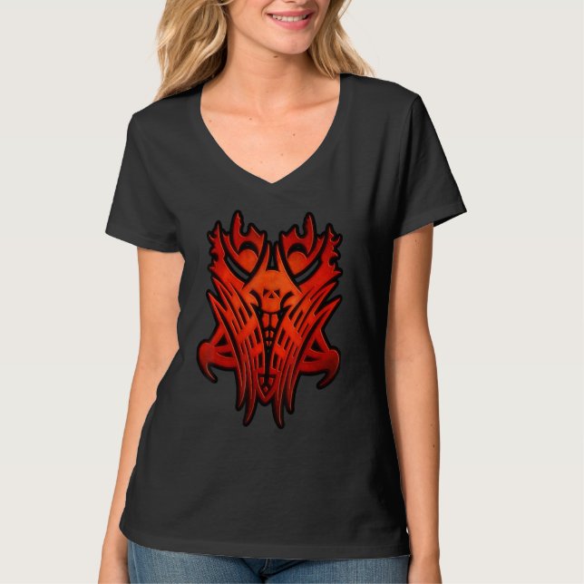 Emet-Selchs-teckenmask - FF14-design T Shirt (Framsida)