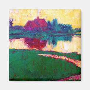 Emil Nolde landskap med lantbrukarhemmet Magnet