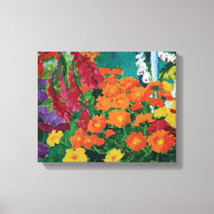 Emil Nolde - Trädgård med blommor Fint konsttryck Canvastryck