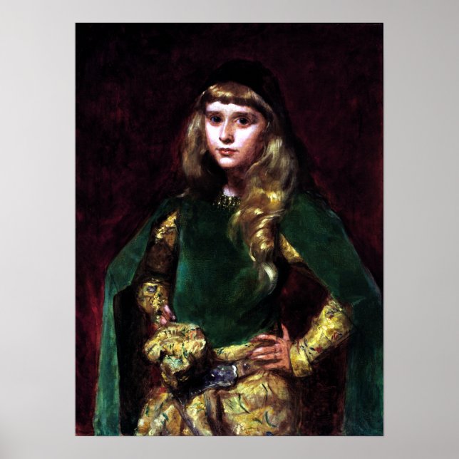 Emile Auguste Carolus-Duran Natalie vid tio Poster (Framsidan)