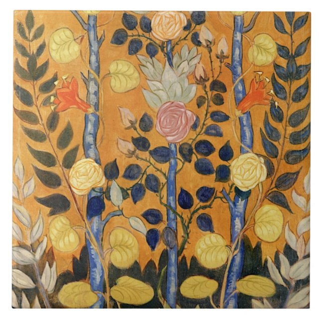 Emile Bernard-målning, Ro, Kakelplatta (Framsidan)