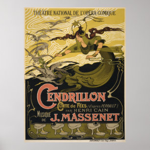 Emile Bertrand poster Jules Massenets Cendrillon