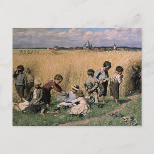 Emile Claus - På väg till skolan Vykort