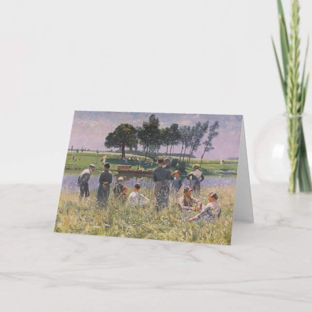 Emile Claus - picknick Helgkort (Framsida)