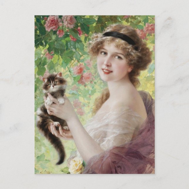 Emile Vernon Precious Kitten Postcard Vykort (Framsida)