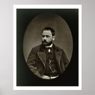 Emile Zola (1840-1902) från 'Galerie Contemporain Poster