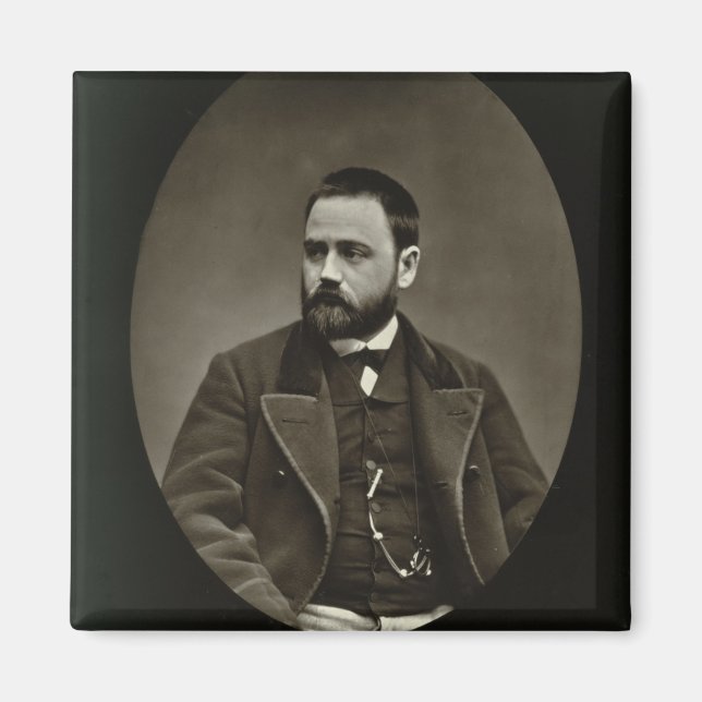 Emile Zola (1840-1902) från "Galerie Contemporaine Magnet (Framsidan)