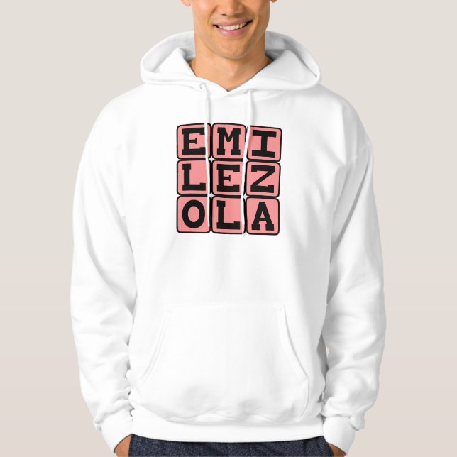 Emile Zola, fransk författare Sweatshirt Med Luva (Framsida)