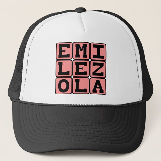 Émile Zola, fransk författare Truckerkeps (Framsida)