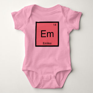 Emilee Namn Kemi Element Periodiska Systemet Tee Shirt
